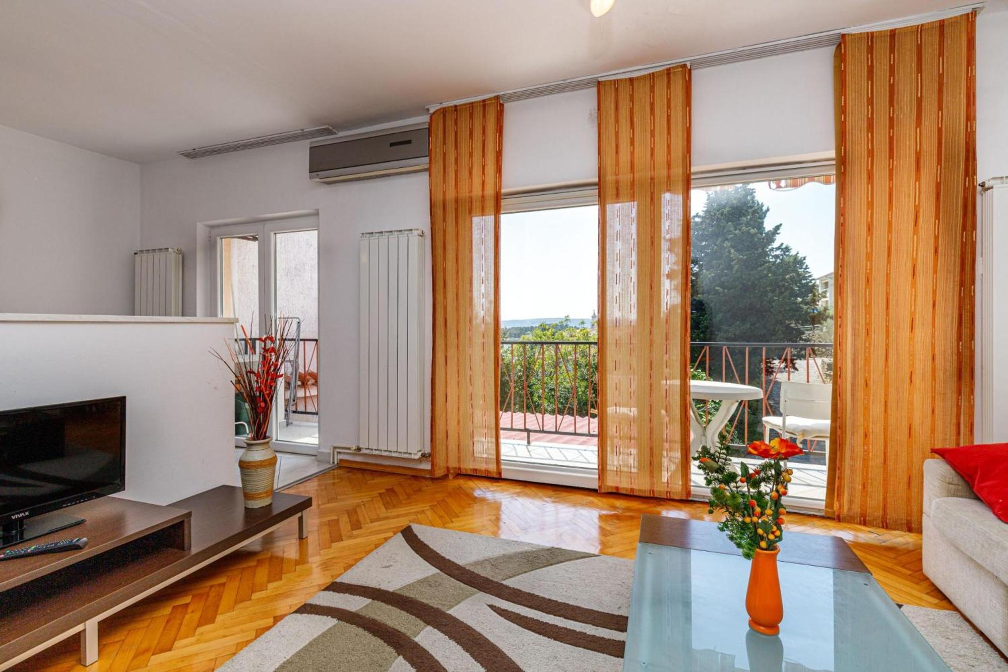 Seaview Apartment Tina Krk Island - Happy Rentals Krk Town Zewnętrze zdjęcie