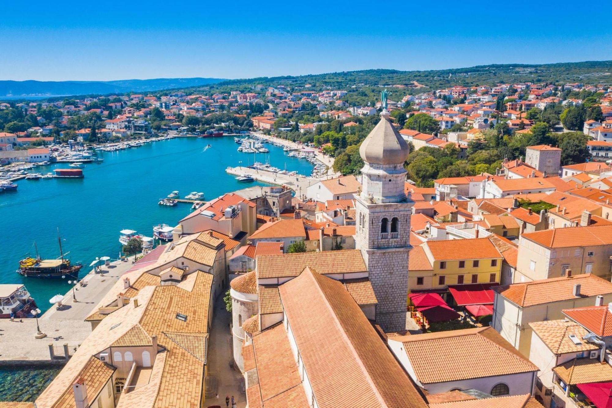 Seaview Apartment Tina Krk Island - Happy Rentals Krk Town Zewnętrze zdjęcie