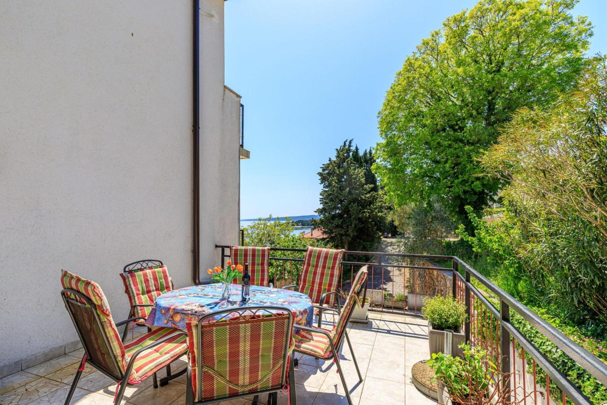Seaview Apartment Tina Krk Island - Happy Rentals Krk Town Zewnętrze zdjęcie